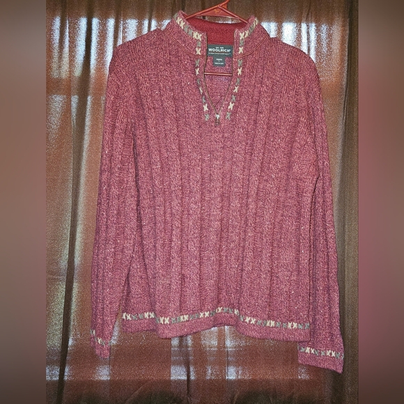 Woolrich Womens 1/4 Zip Sweater - Picture 2 of 3